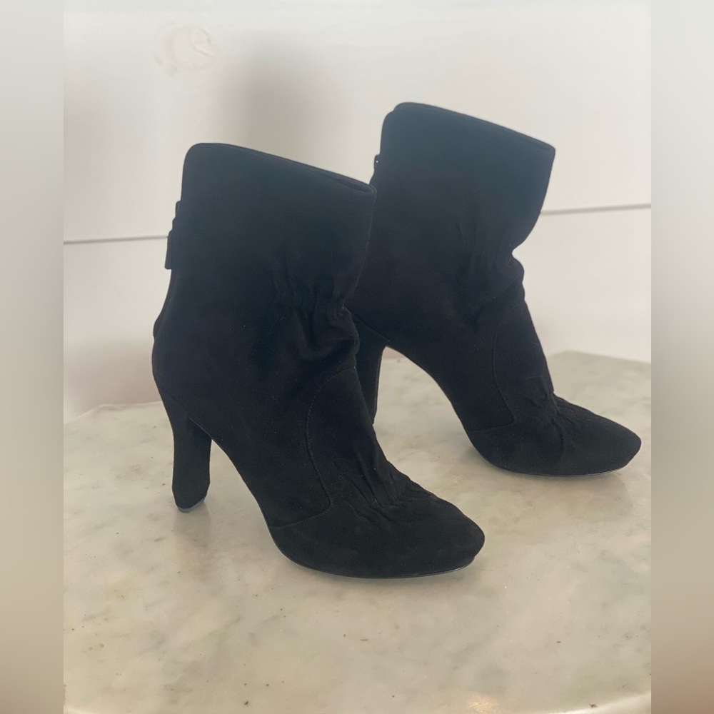 Louis Vuitton genuine suede booties